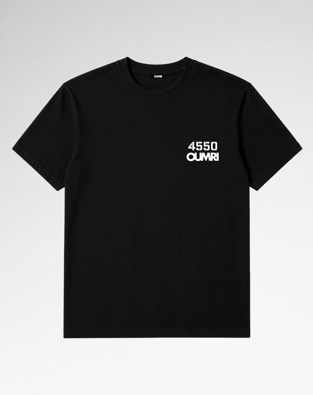 Oumri 4550 Embroidered Tee - Black