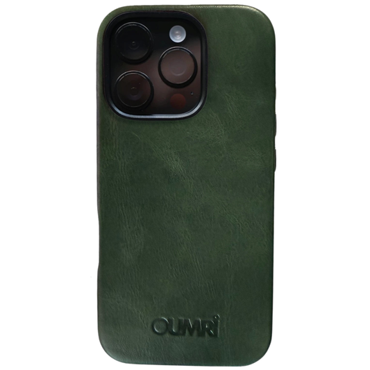 LEATHER DARK GREEN BLACK