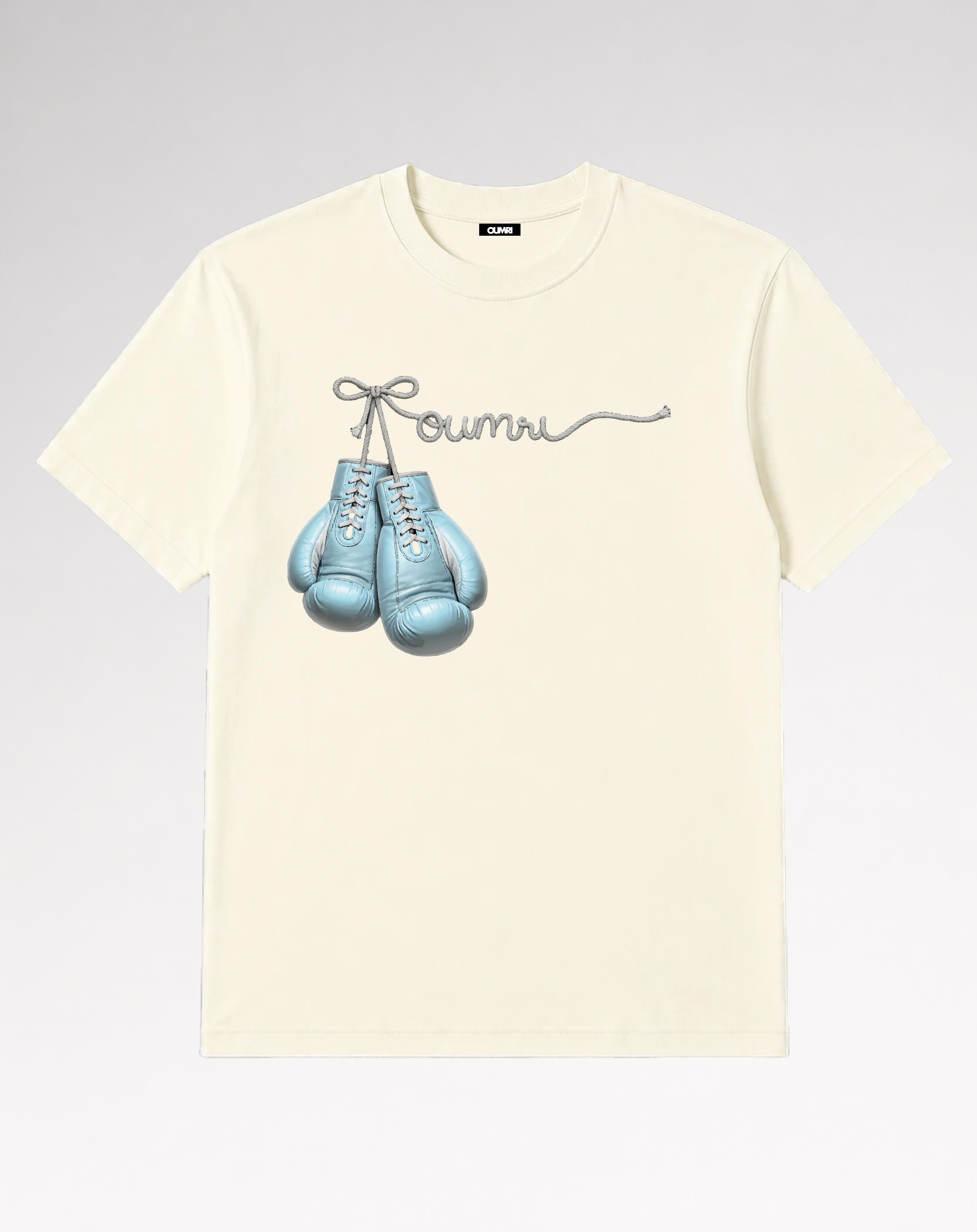 Oumri Boxing Signature Tee - Soft Cream