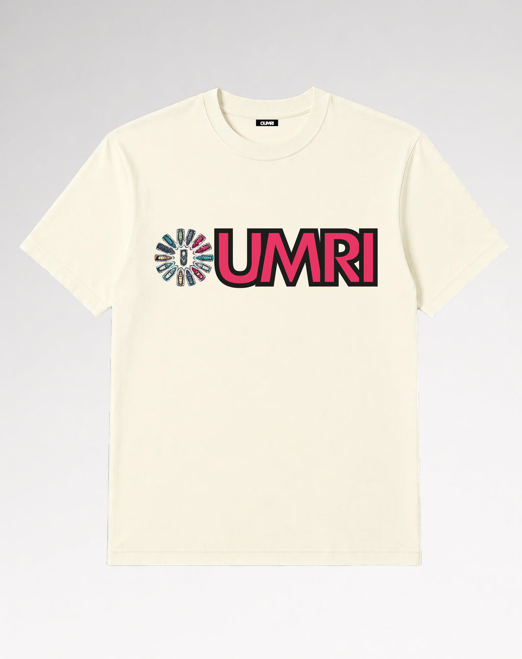 Oumri Jet Ski Design Tee – Soft Cream