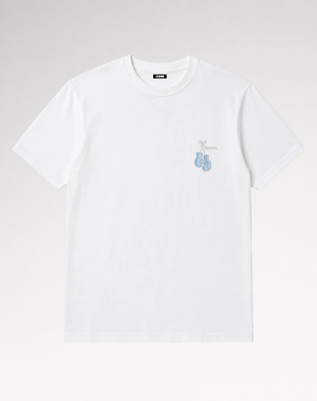 Oumri Boxing Embroidered Tee - White