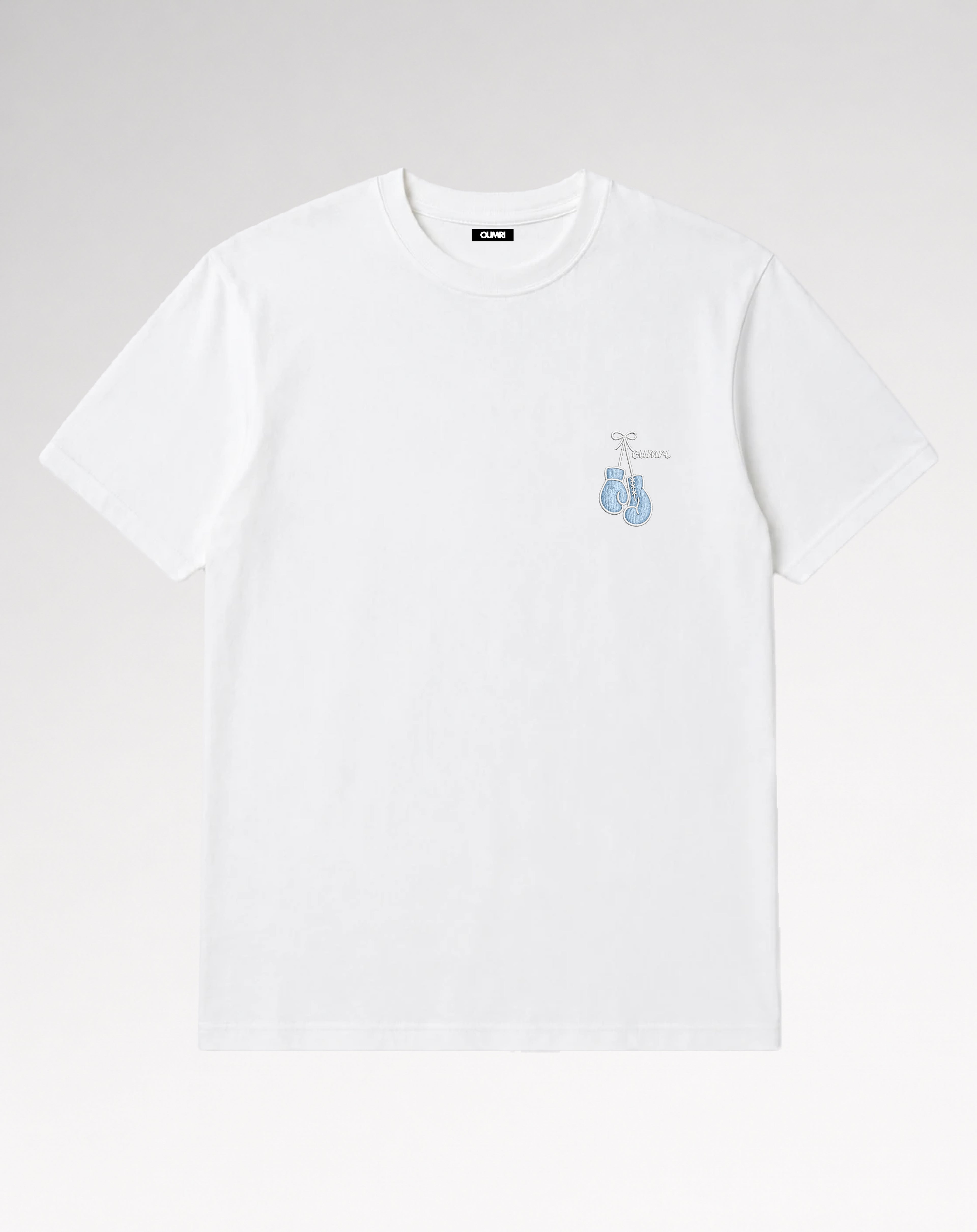 Oumri Boxing Embroidered Tee - White