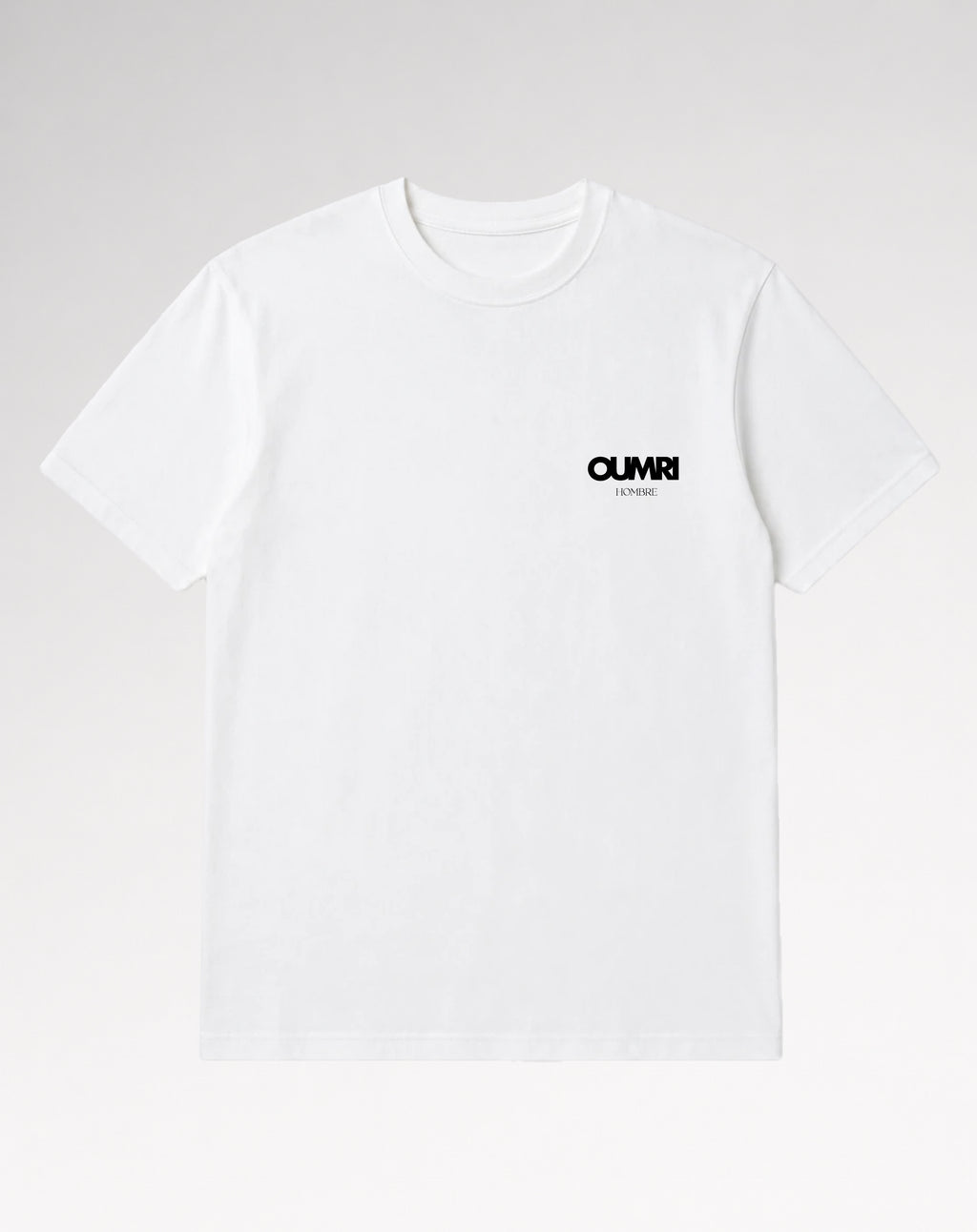 Oumri Logo Geborduurde Tee - Wit