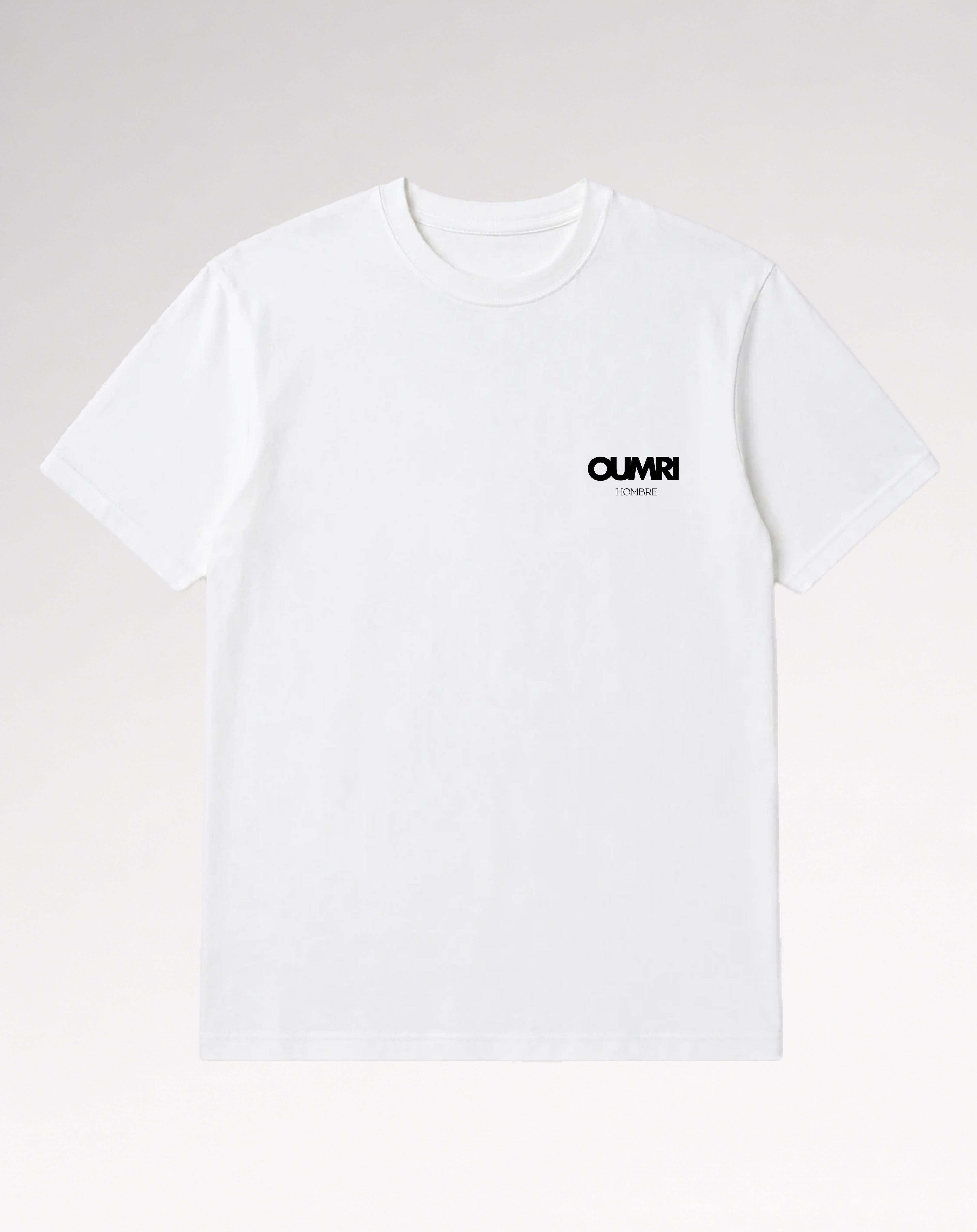 Oumri Logo Geborduurde Tee - Wit